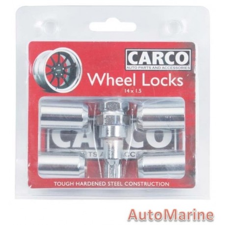 Locking Wheel Nut Set [19/21mm x 14mm x 1.5mm]