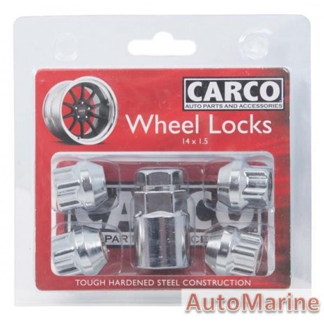 Locking Wheel Nut Set [19/21mm x 14mm x 1.5mm]