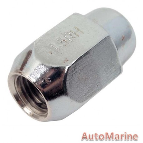 Capped End Chrome Wheel Nut Set [21mm x 12mm x 1.5mm]