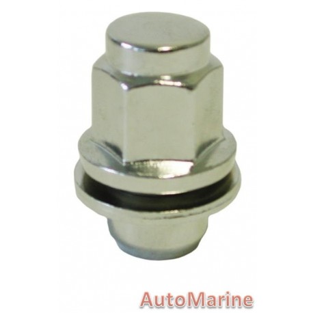 Chrome Countersunk Wheel Nut [21mm x 12mm x 1.5mm]