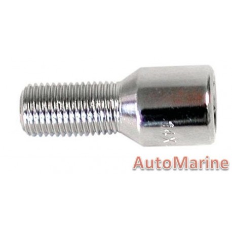 Chrome Allen Key Wheel Bolt [30mm x 12mm x 1.5mm]