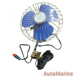 Oscillating 6 Inch Diameter Fan - 12 Volt