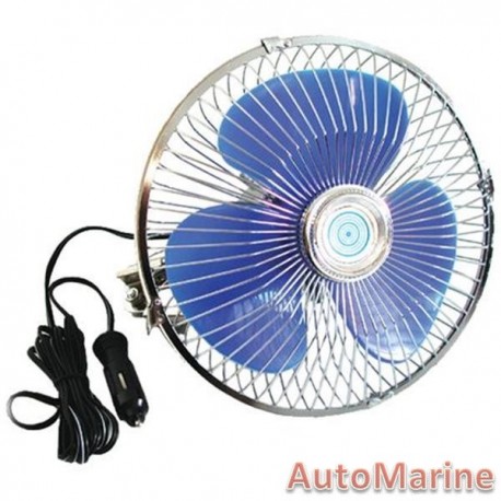 Oscillating 8 Inch Diameter Fan - 12 Volt