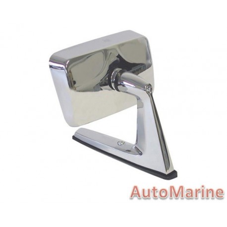 Universal Chrome Square Mirror