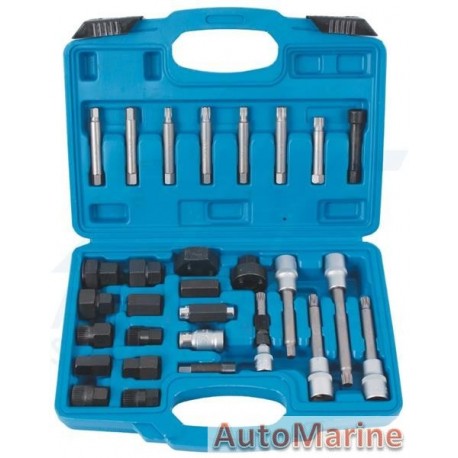 Alternator Freewheel Pulley Removal Tool Set (30 Pieces)