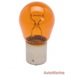 12V 21W Single Contact Bulb - Amber