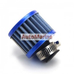 Air Filter Breather - Blue - 12mm Outlet