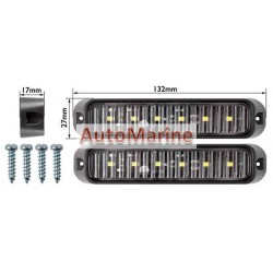 LED Trailer Marker Lamp - 6 LED - White