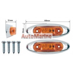 LED Trailer Marker Lamp - 6 LED - Amber