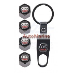 Valve Caps - Audi with Key Ring