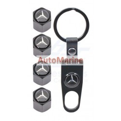 Valve Caps - Mercedes with Key Ring