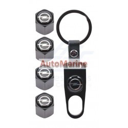 Valve Caps - Opel with Key Ring