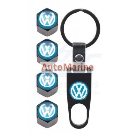 Valve Caps - VW with Key Ring