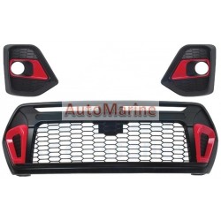 Toyota HiLux Grille and Spot Lamp Covers (Rocco) 2018 Onward
