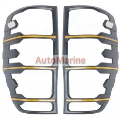 Ford Ranger (2015 Onward) Tail Lamp Cover Set - Yellow Edging