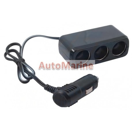 Cigarette Lighter Socket Extender with 3 Ports