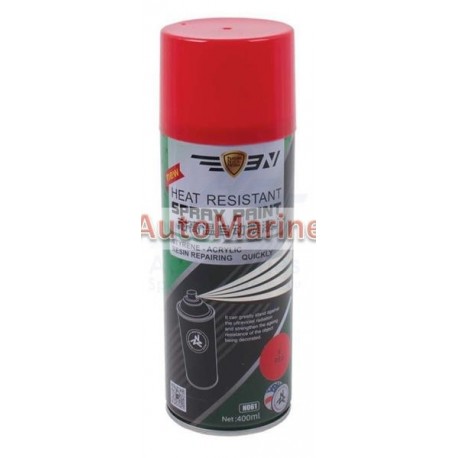 Heat Resistant Aerosol Spray Paint - Red - 400ml