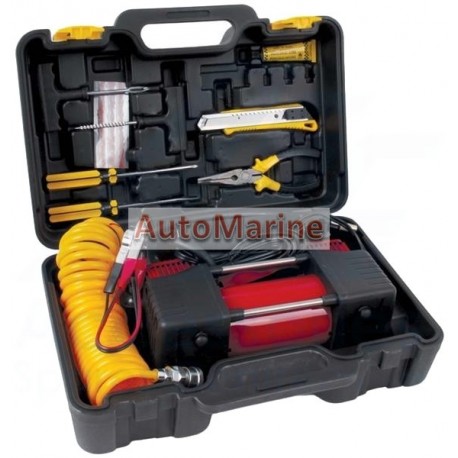 Heavy Duty Air Compressor & Tyre Inflator with Repair Kit