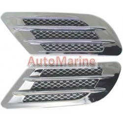 Air Flow Grid Cover - Chrome