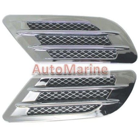 Air Flow Grid Cover - Chrome