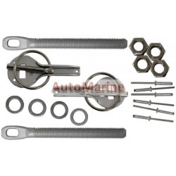 Bonnet Pin Kit - Siver - Aluminum