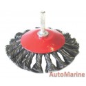Bevel Brush - Knotted - With Shaft - 100Mm