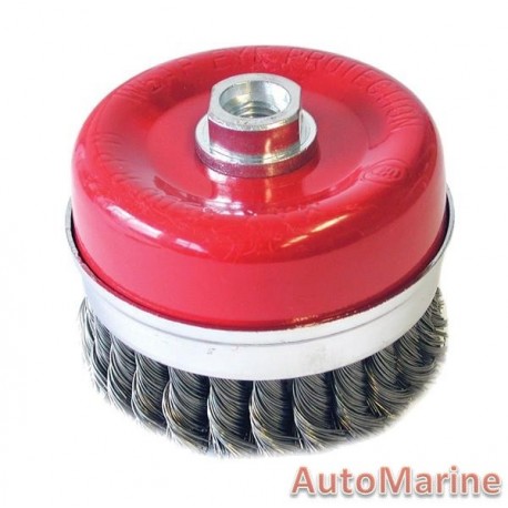Cup Brush Knotted 100mm