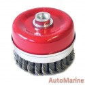 Cup Brush Knotted 100mm