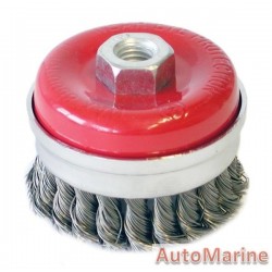 Cup Brush Knotted 75mm M14X2