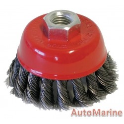 Cup Brush Knotted 75mm M14X2