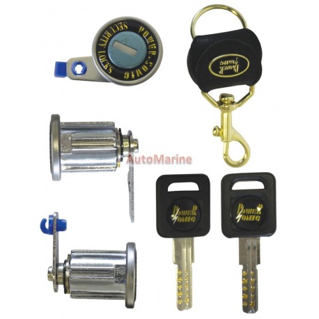 Universal 3 x Door Locks with Flat Keys