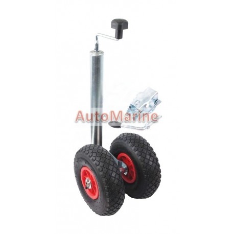 Jockey Wheel with 10" Inflatable Wheels