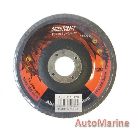 Flap Disc 115mm 120 Grit