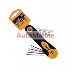 8 Piece Folding Hex Key Set