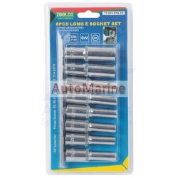 8 Piece E-Torx Tube Socket Set - 3/8 Inch Drive