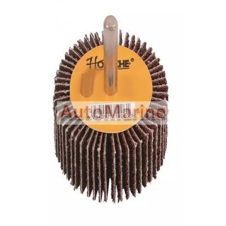 Flap Wheel with Shaft 60 Grit 75mm x 25mm x 6mm