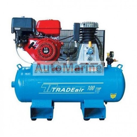 TradeAir Petrol Air Compressor - 100L / 8.2KW / 4 Stroke / 11 HP