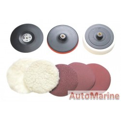 Polisher Kit 180mm 14X2 W/Sand Disc/Pads