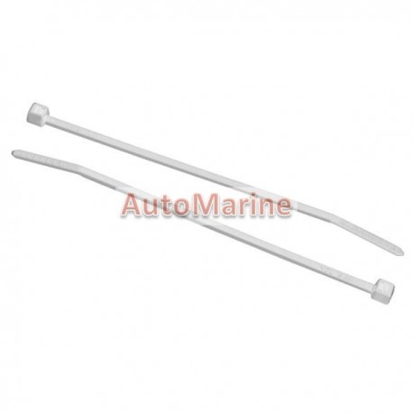 Cable Ties - 150mm x 3.5mm - 100 Pieces - White