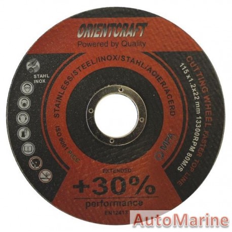 Stainless Steel Cutting Disc 115 x 1.2 x 22