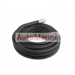 Air Hose - Rubber PVC Hybrid - with Fittings - 10m