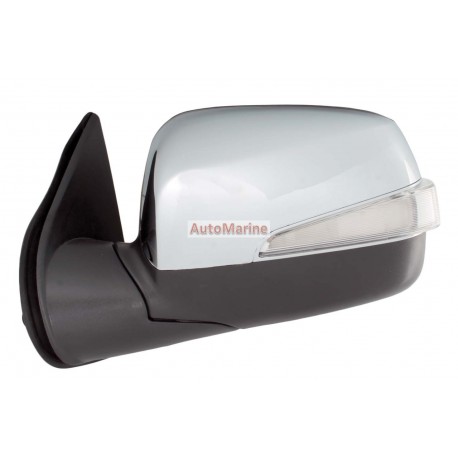 Isuzu DMax 2009 to 2011 Chrome / Black Door Mirror - Left