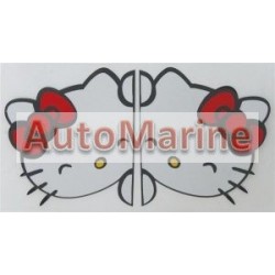 Rear View Mirror Sticker Set - Hello Kitty