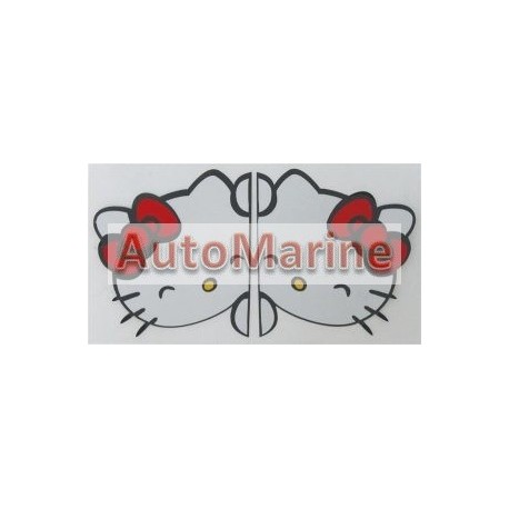 Rear View Mirror Sticker Set - Hello Kitty