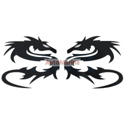 Rear View Mirror Sticker Set - Dragon