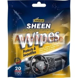 Shield Sheen Vinyl, Plastic and Rubber Care Wipes - Showroom