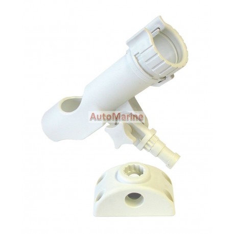 Rod Holder - Plastic - White