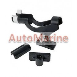 Rod Holder - Plastic - Rail Mount - Black