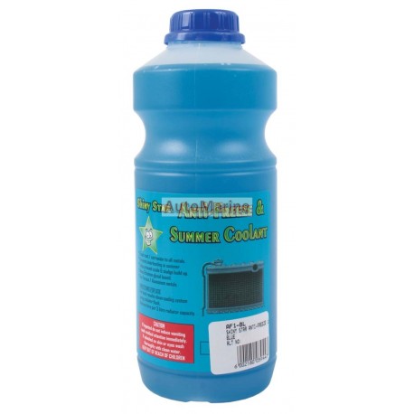 Shiny Star Anti-Freeze and Summer Coolant - Blue - 1 Litre