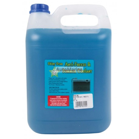Shiny Star Anti-Freeze and Summer Coolant - Blue - 5 Litre